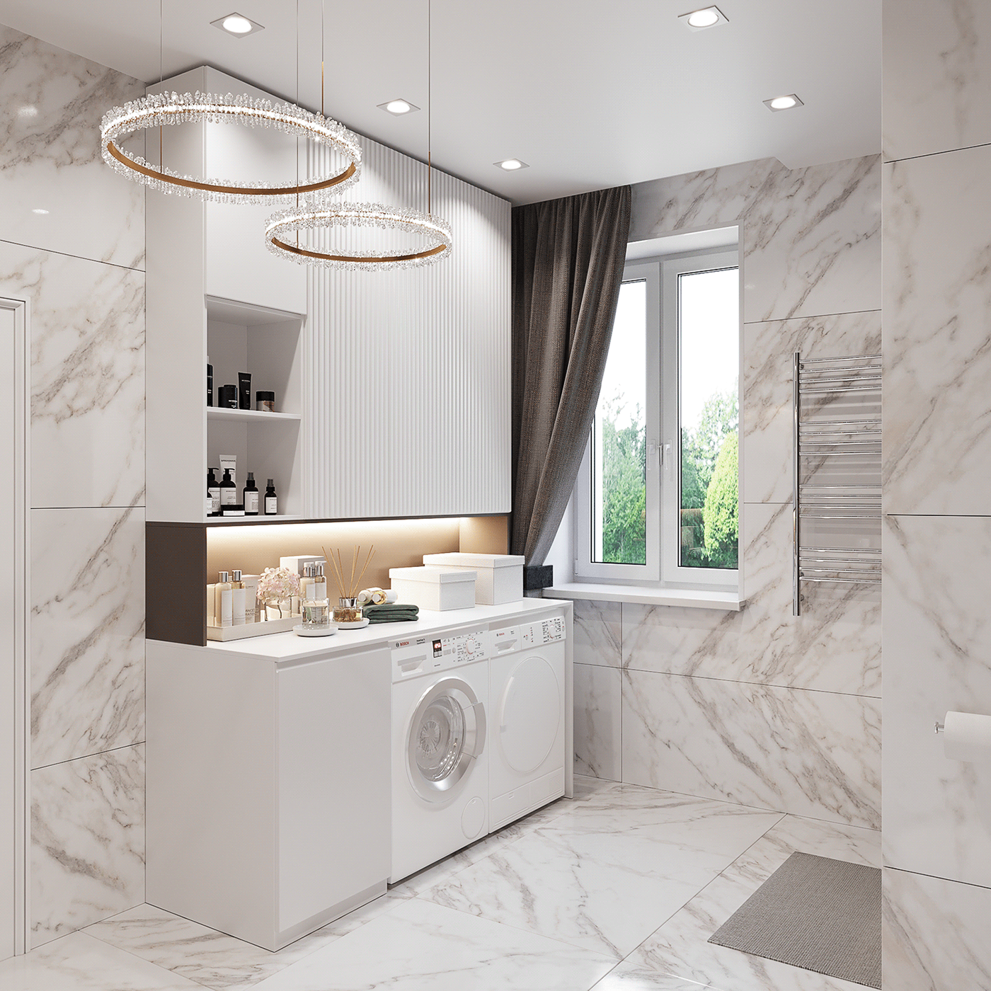 3D 3ds max bathroom corona interior design  Render visualization