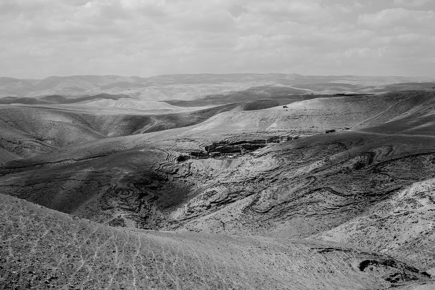 Landscape desert Negev Judean Photography  b&w