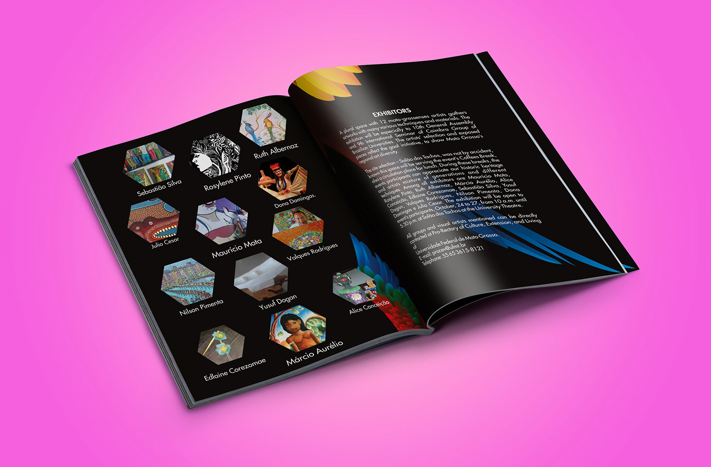 Adobe Portfolio magazine poster designgraphic editorial revista design UFMT universidade folder flyer