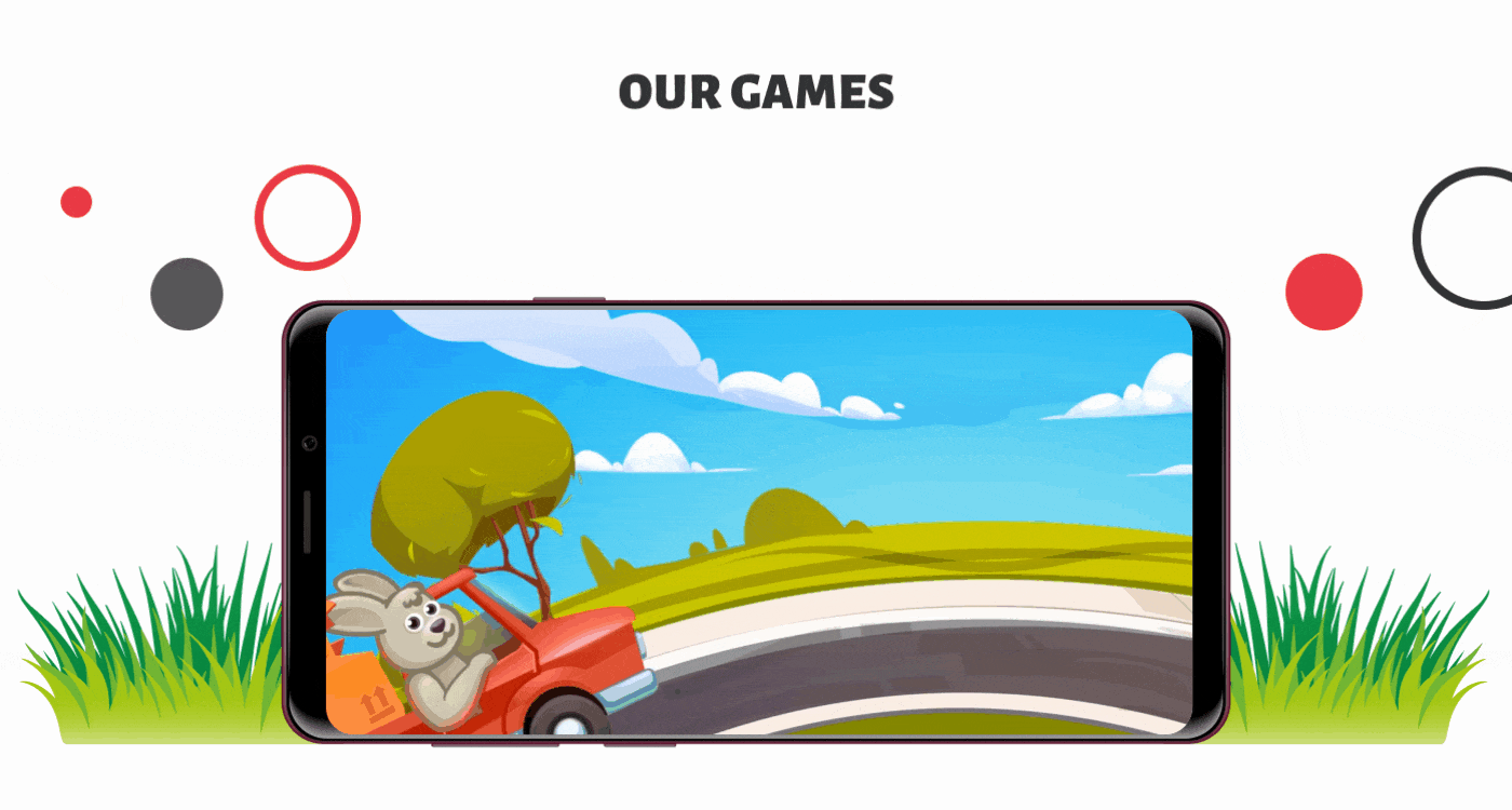 mobile game with rabbit who deliver goods