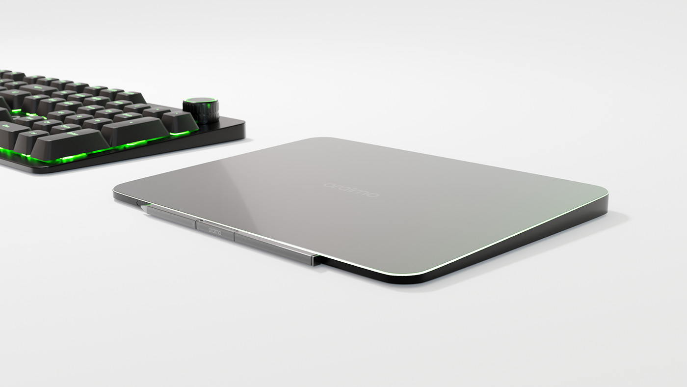 Electronics Technology 3D blender 3d modeling visualization concept keyboard stylus trackpad