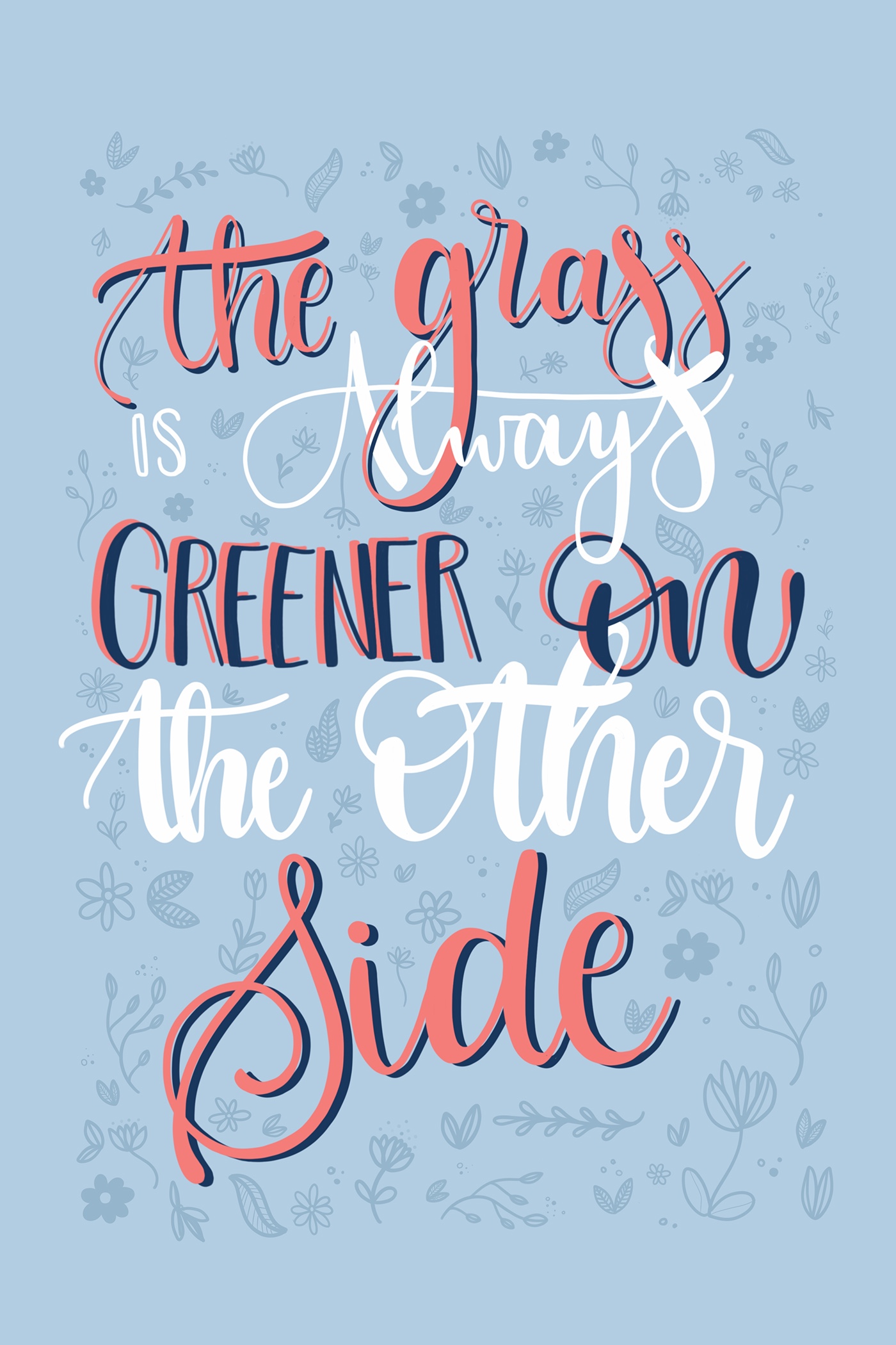 lettering Handlettering Procreate ipadpro grass quote doodles