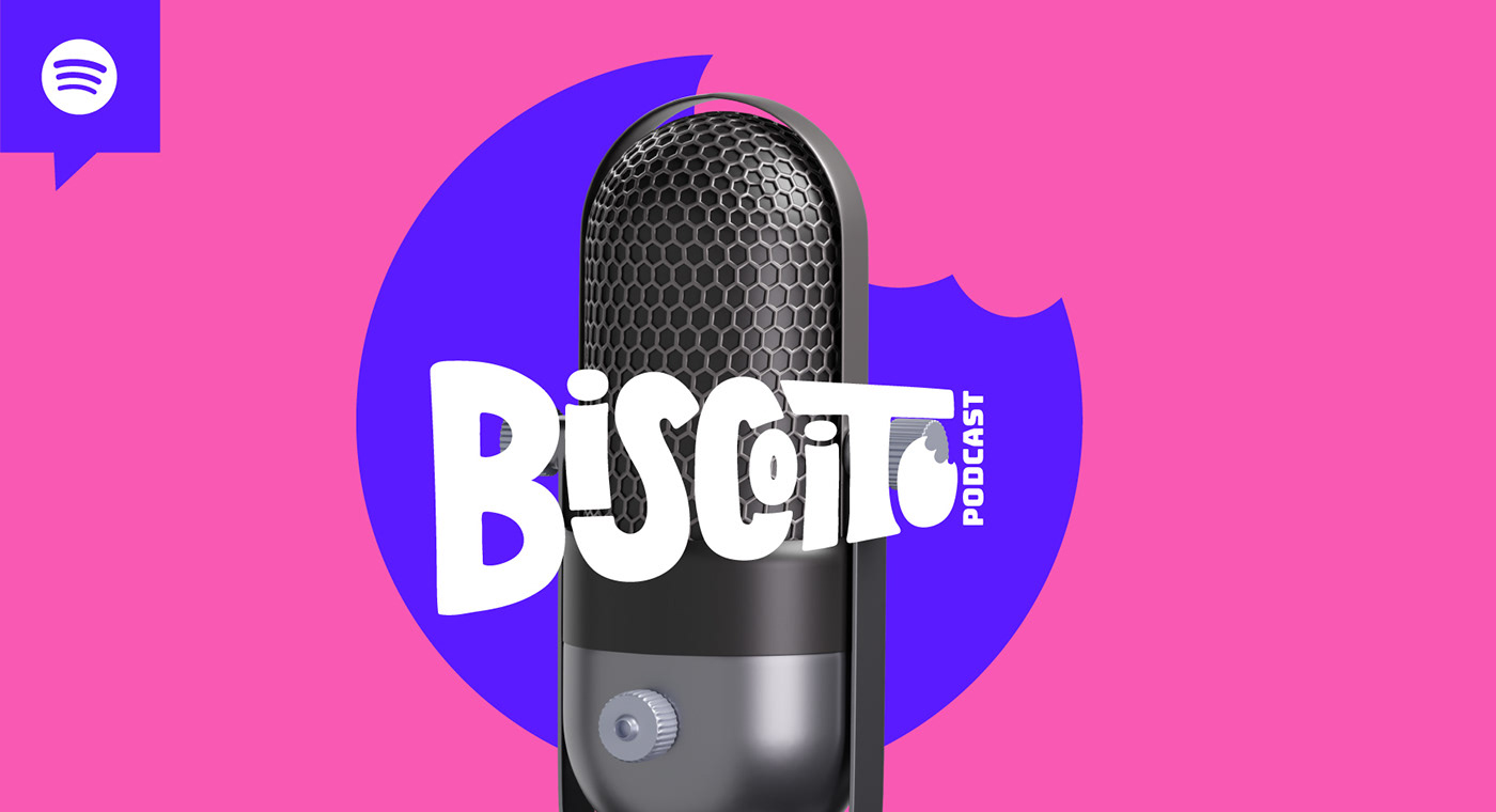biscoito color LGBTQ+ podcast spotify visual identity