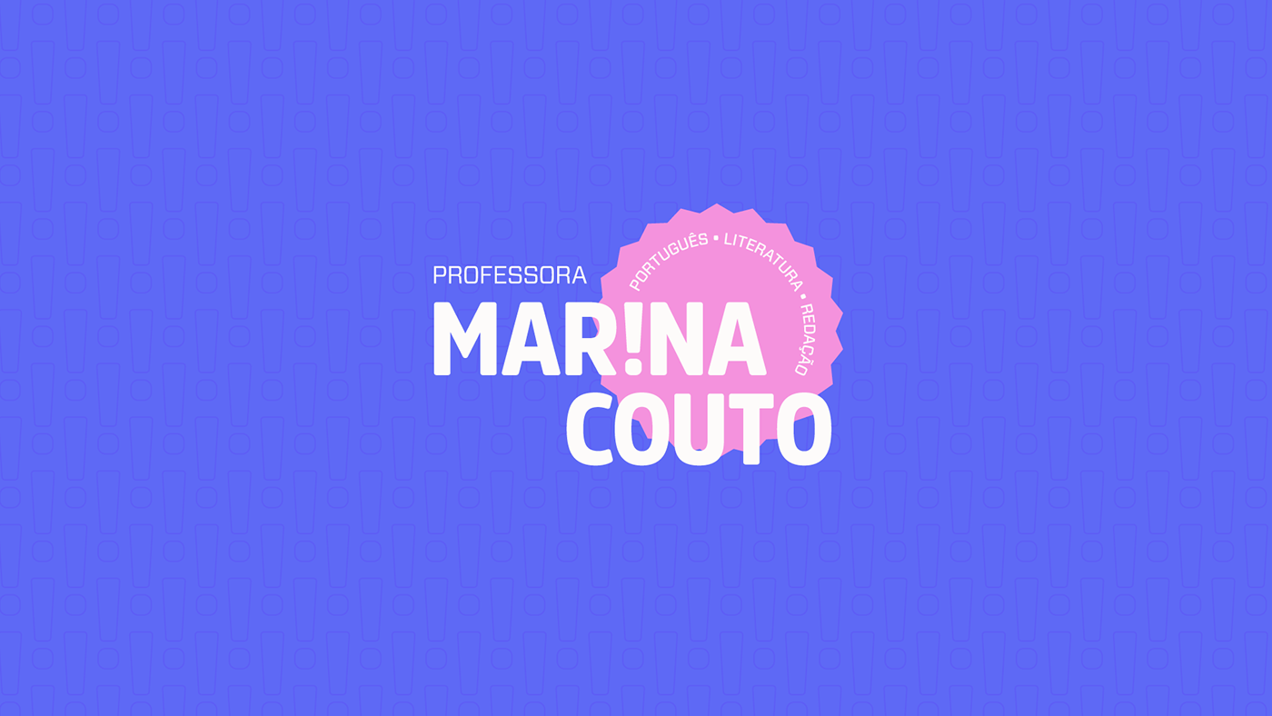 literatura Logotipo marina português Professor Redação teacher logo identidade visual marca