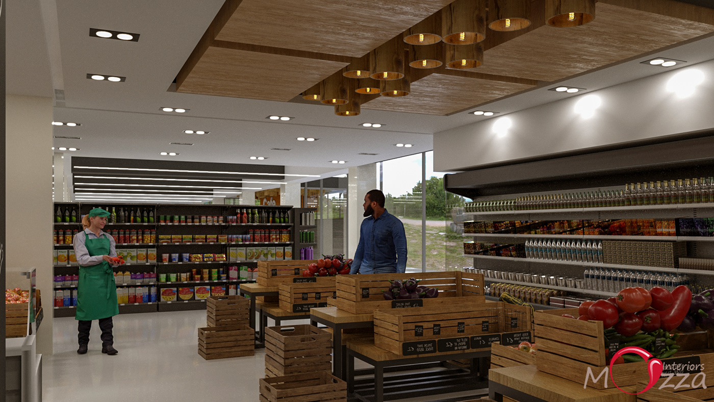 KEVIN OTWOMA MOZZA INTERIORS NAIROBI INTERIOR DESIGNER supermarket design 