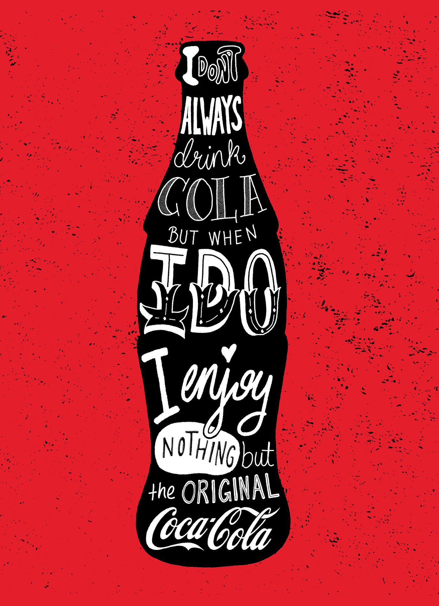 cola cocacola bottle soft drink Drawing  Handlettering dijitizedsketch digitized sketch HAND LETTERING drawn type