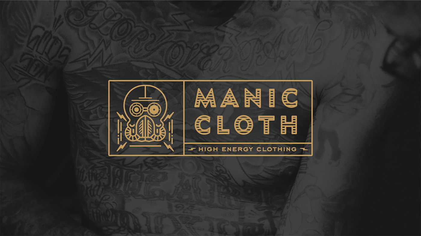 Tertiary logo - Manic Cloth Fashion Branding Design