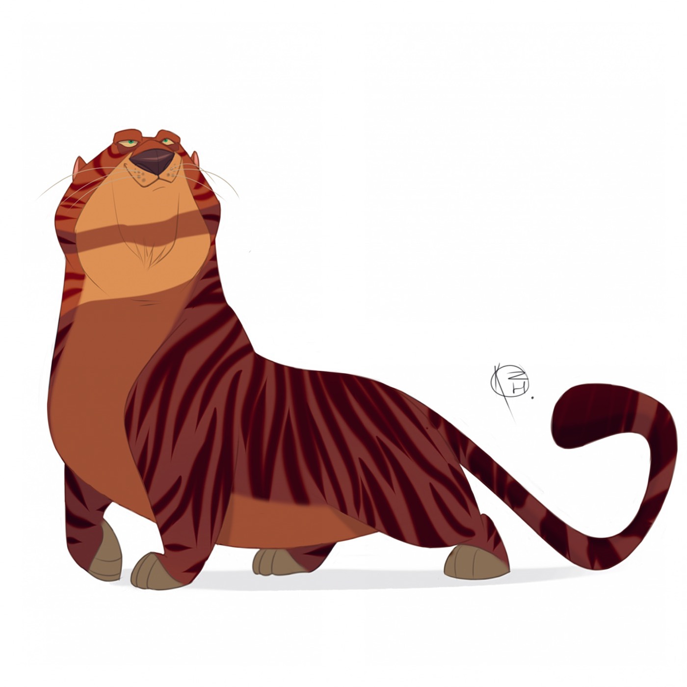 tiger sketch Character design  Drawing  art cartoon
