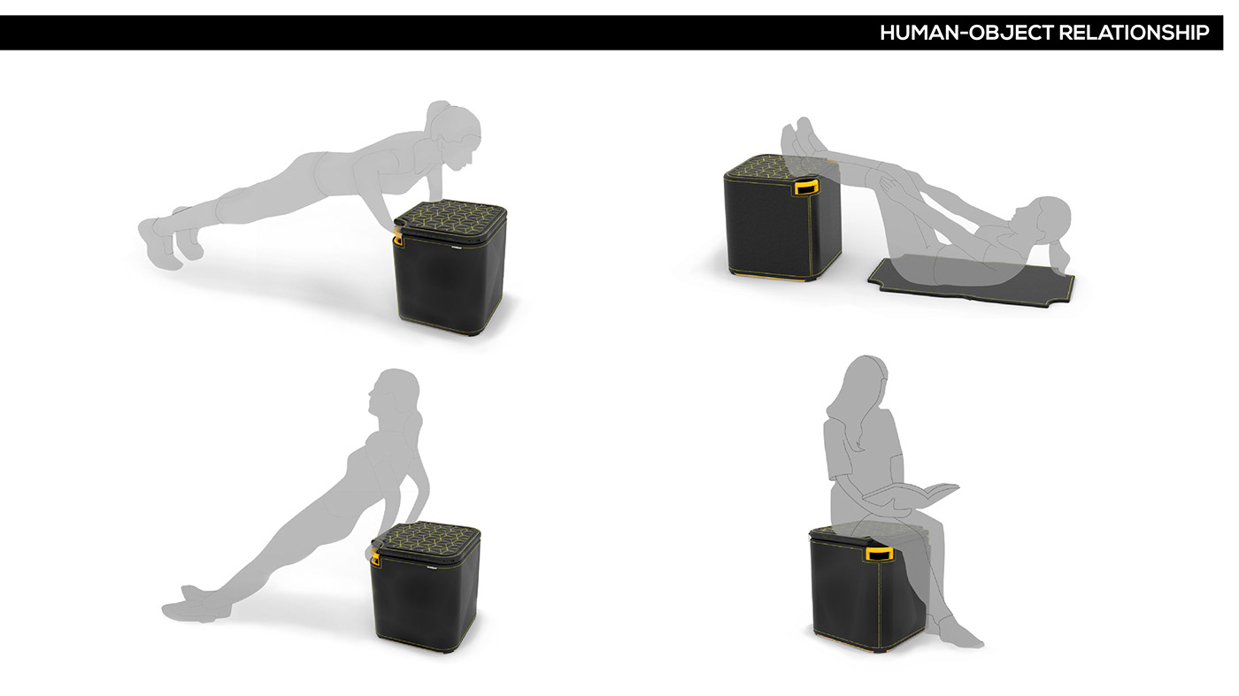 furniture Tok&Stok seat banco fitness design de produto product design  industrial design 