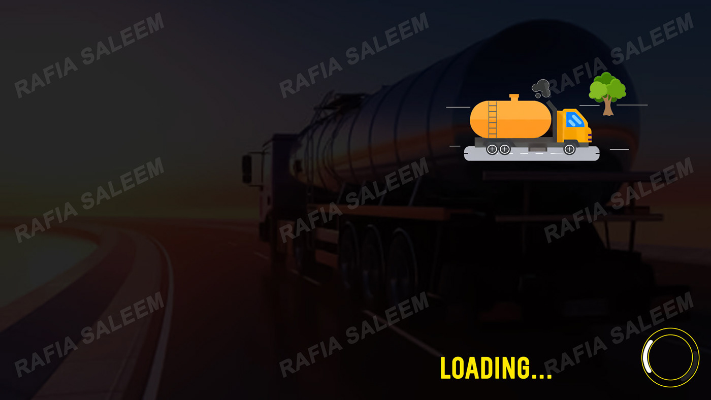 OIL TANKER Vehicle Oil Tanker Transport transportation design game ui ui design user interface transport game