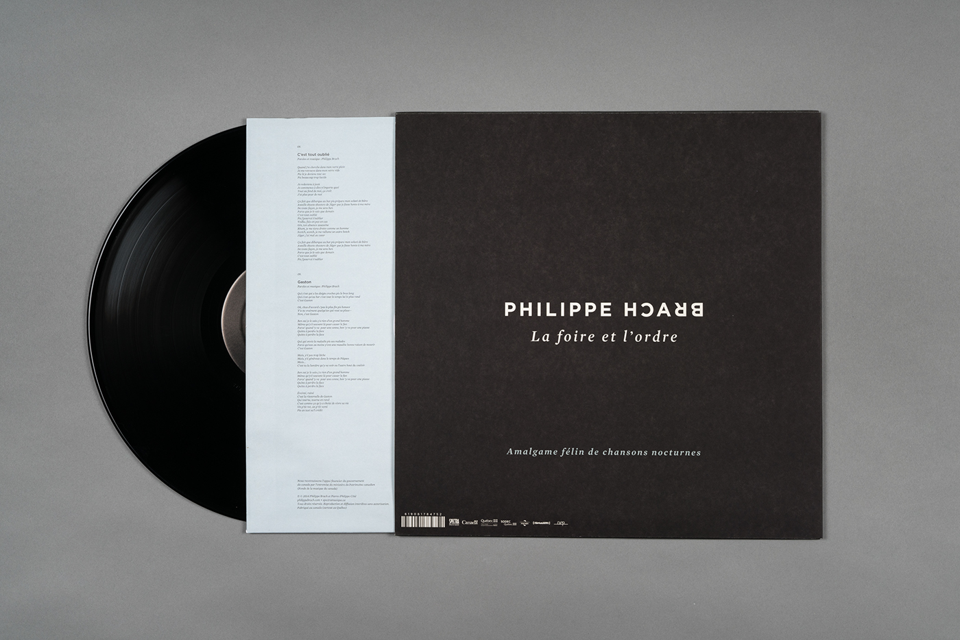 Philippe Brach music vinyl Bigcatluv CD packaging folk raggers