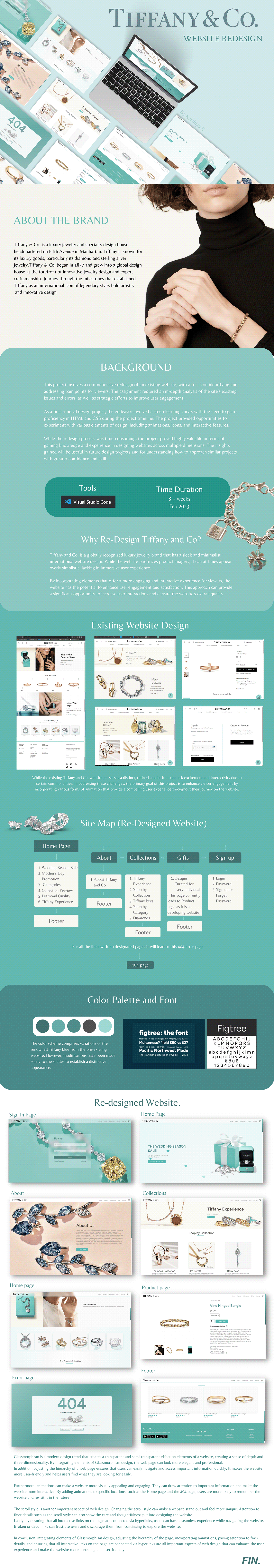 landing page NIFT redesign tiffany & co UI/UX user experience user interface Web Design  Website Design website redesign