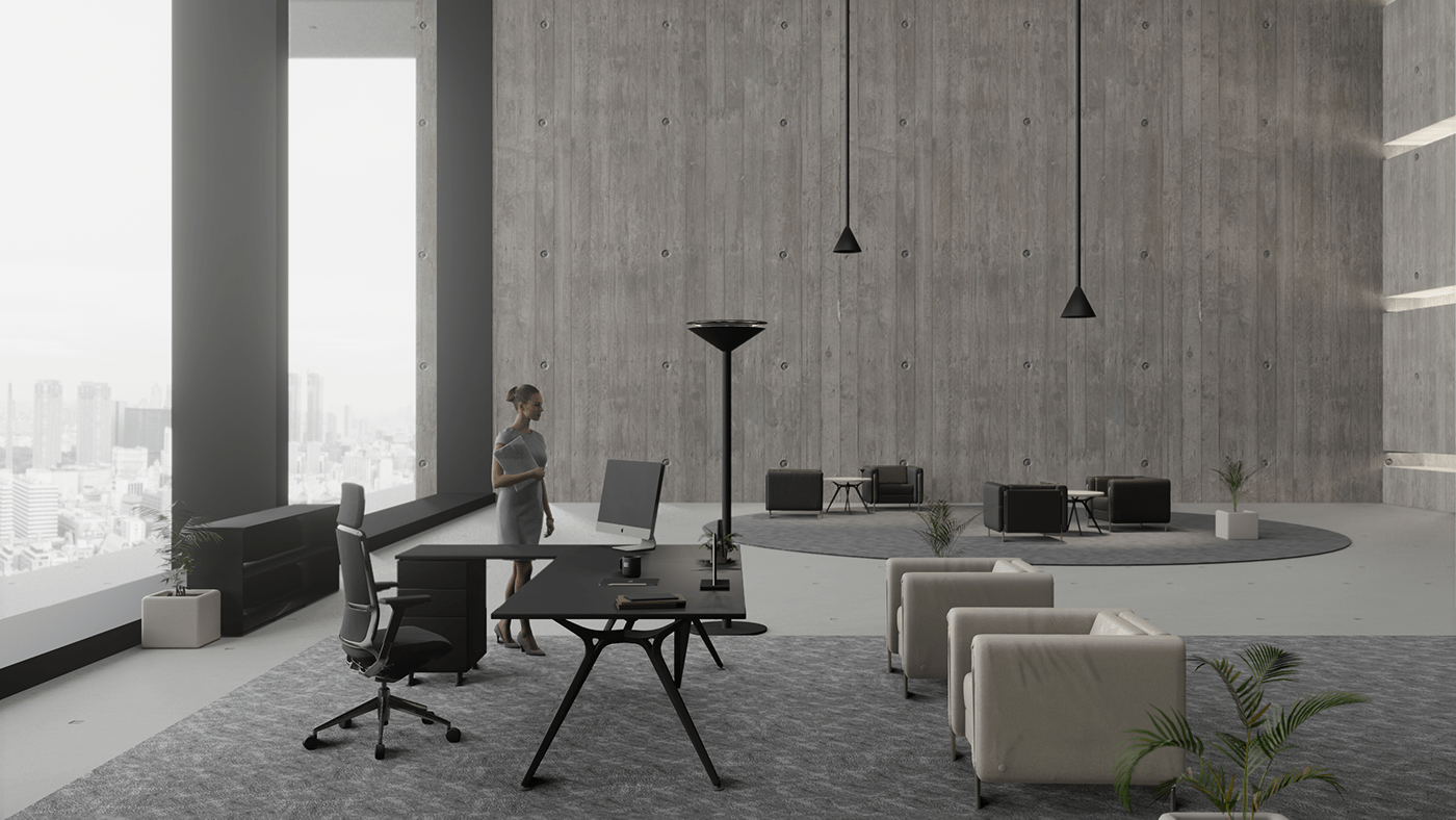 industrial design  Interior lounge modeling office chair Office Design product design  Render soft seating