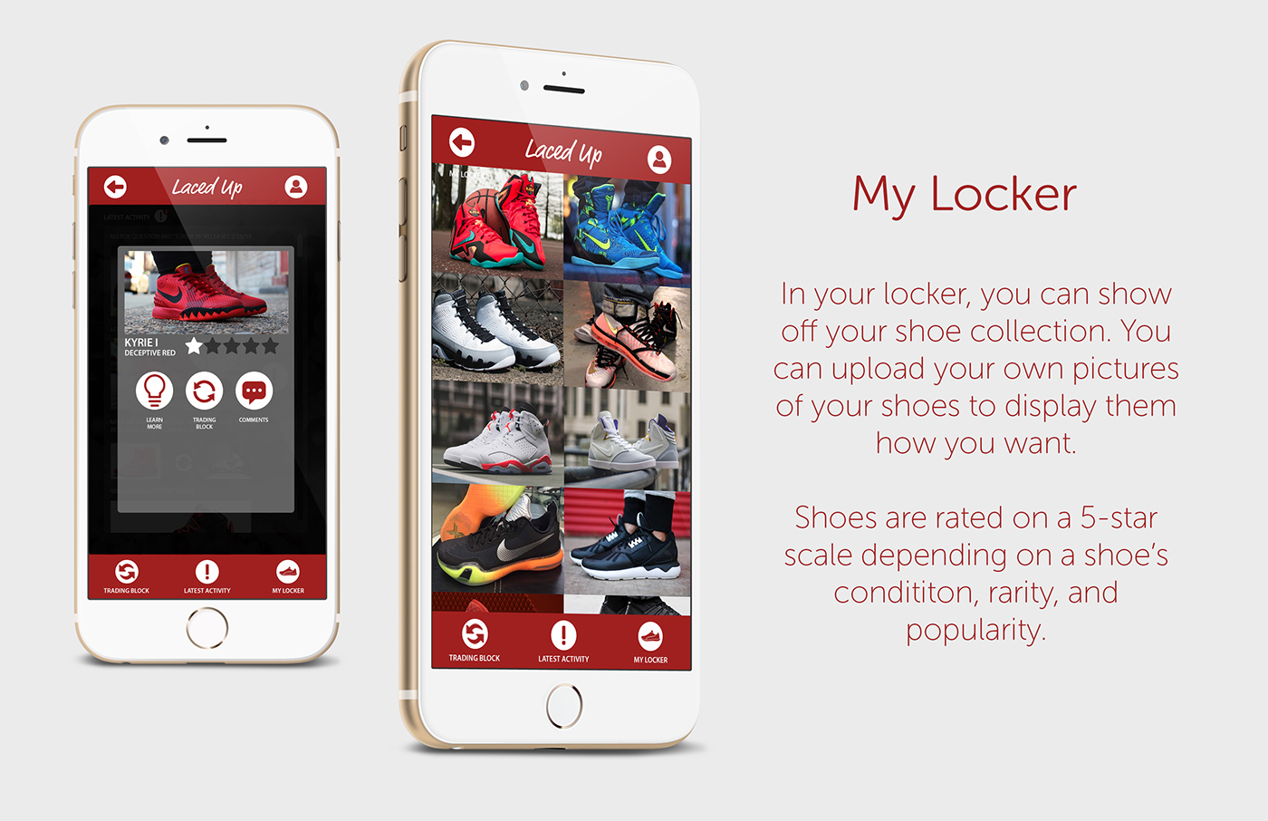 app UI ux shoe sneakerhead design new