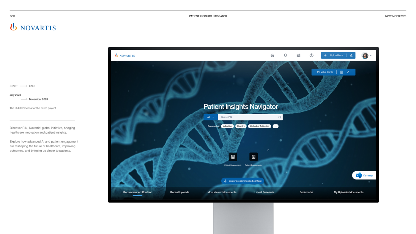 web app UI/UX ui design user interface Novartis medical uidesign Figma Web Design  user experience