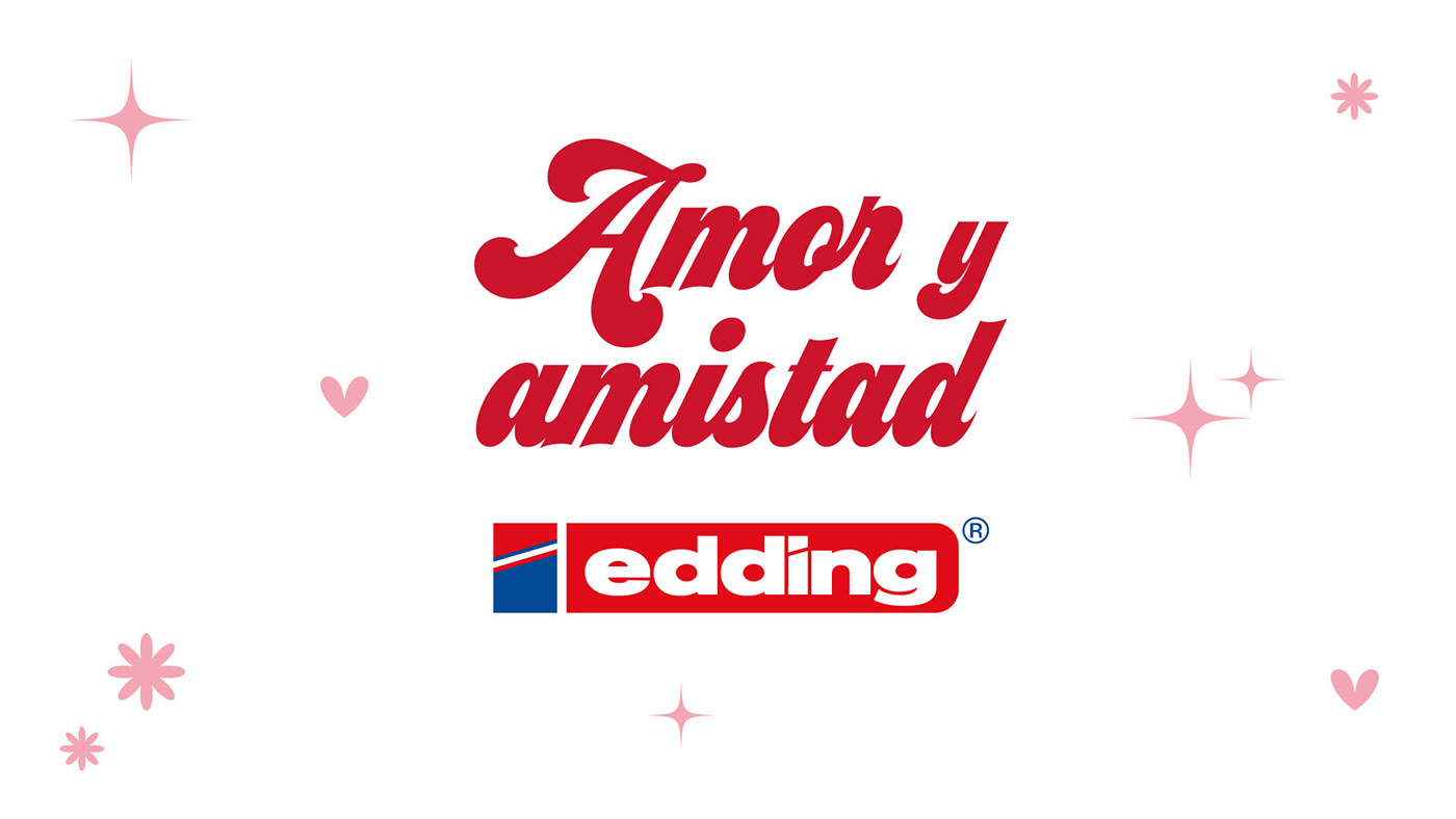 Amor y Amistad design edding markers Social media post Socialmedia
