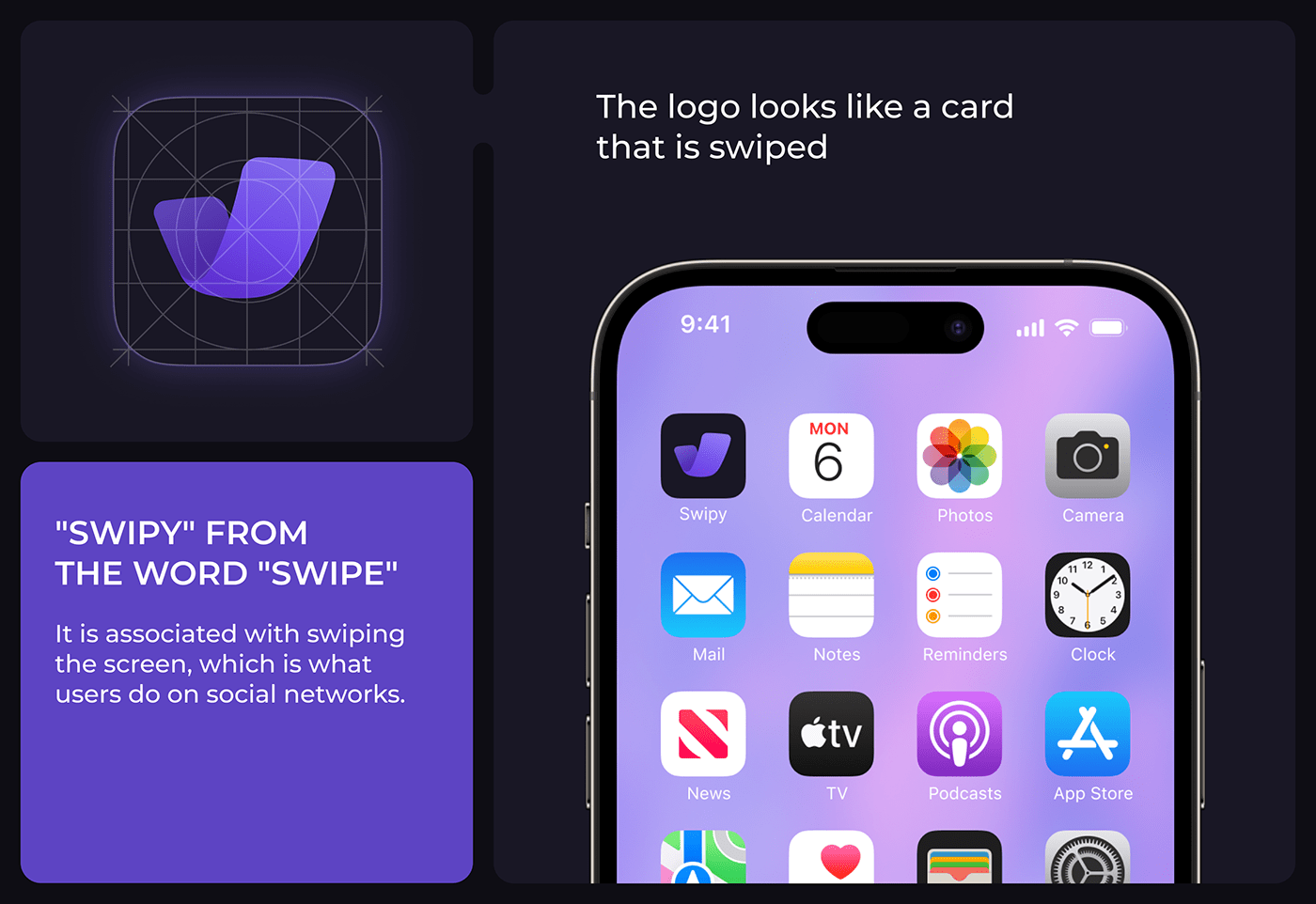 UI/UX social network Web Design  Mobile app violet purple communication