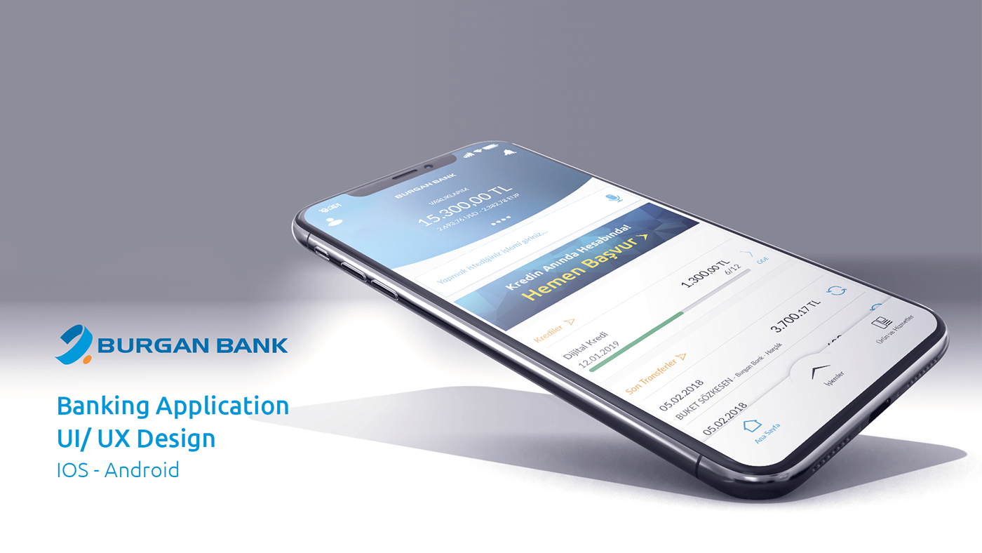 mobile design UI/UX Design Ios/ Android Design Online Banking App