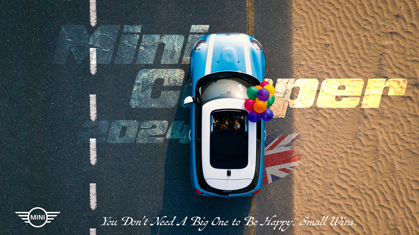 minicooper BMW car automotive   car design concept Graphic Designer Social media post marketing  