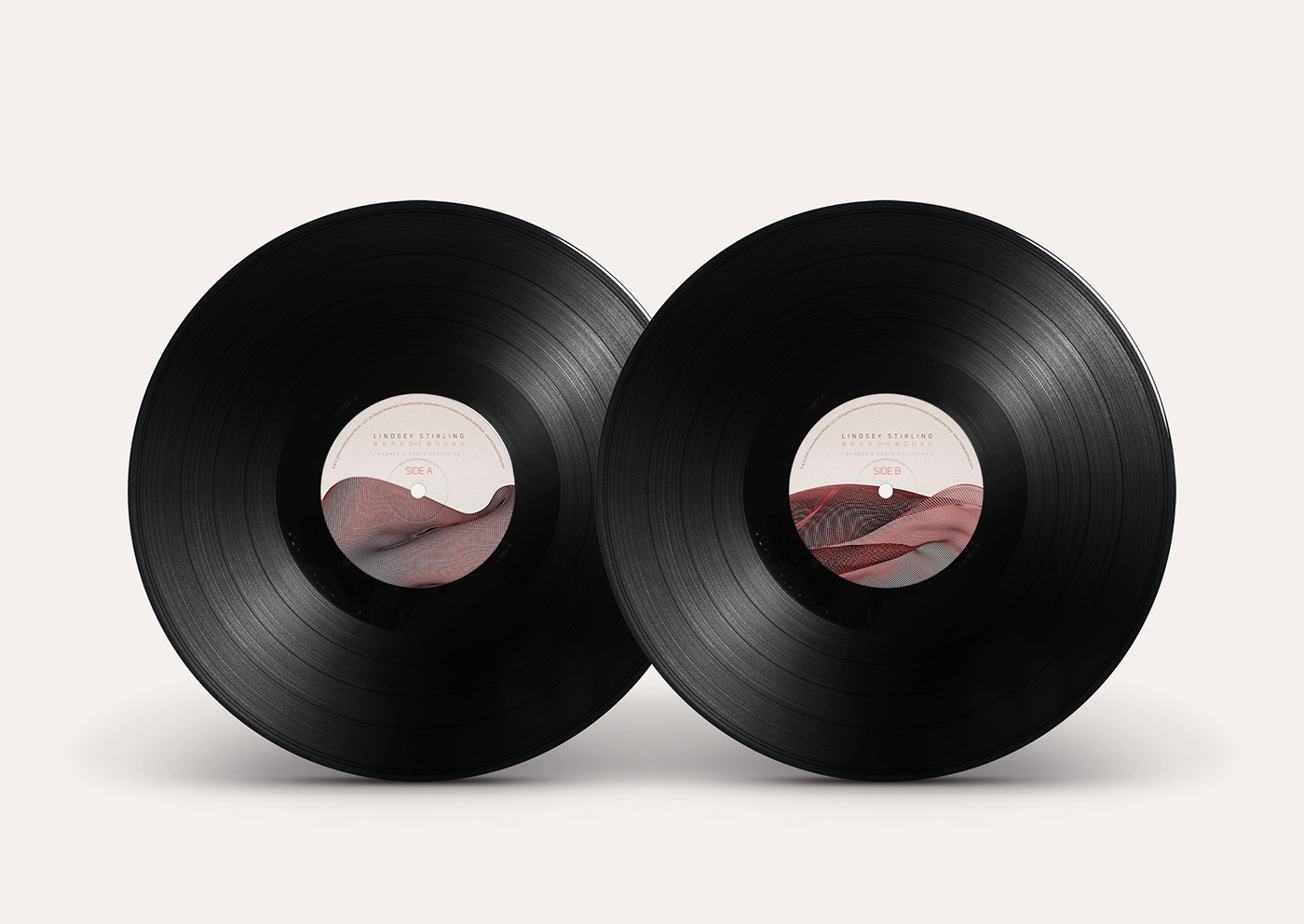 Lindsey Stirling Brave Enough LP Packaging design ILLUSTRATION  Violin music Cover Art vinyl packaging