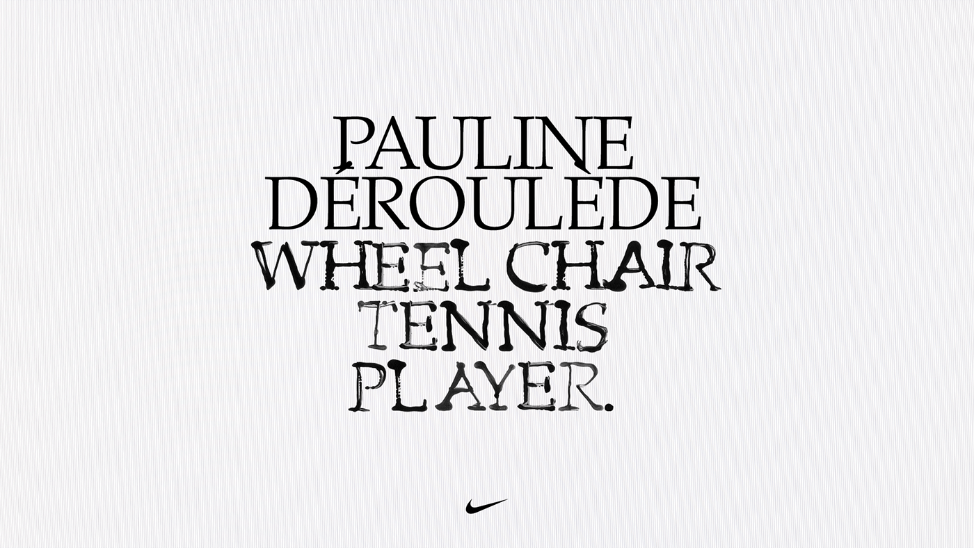 art direction  campaign editorial design  graphic design  Nike paralympics photographer sport tennis woman