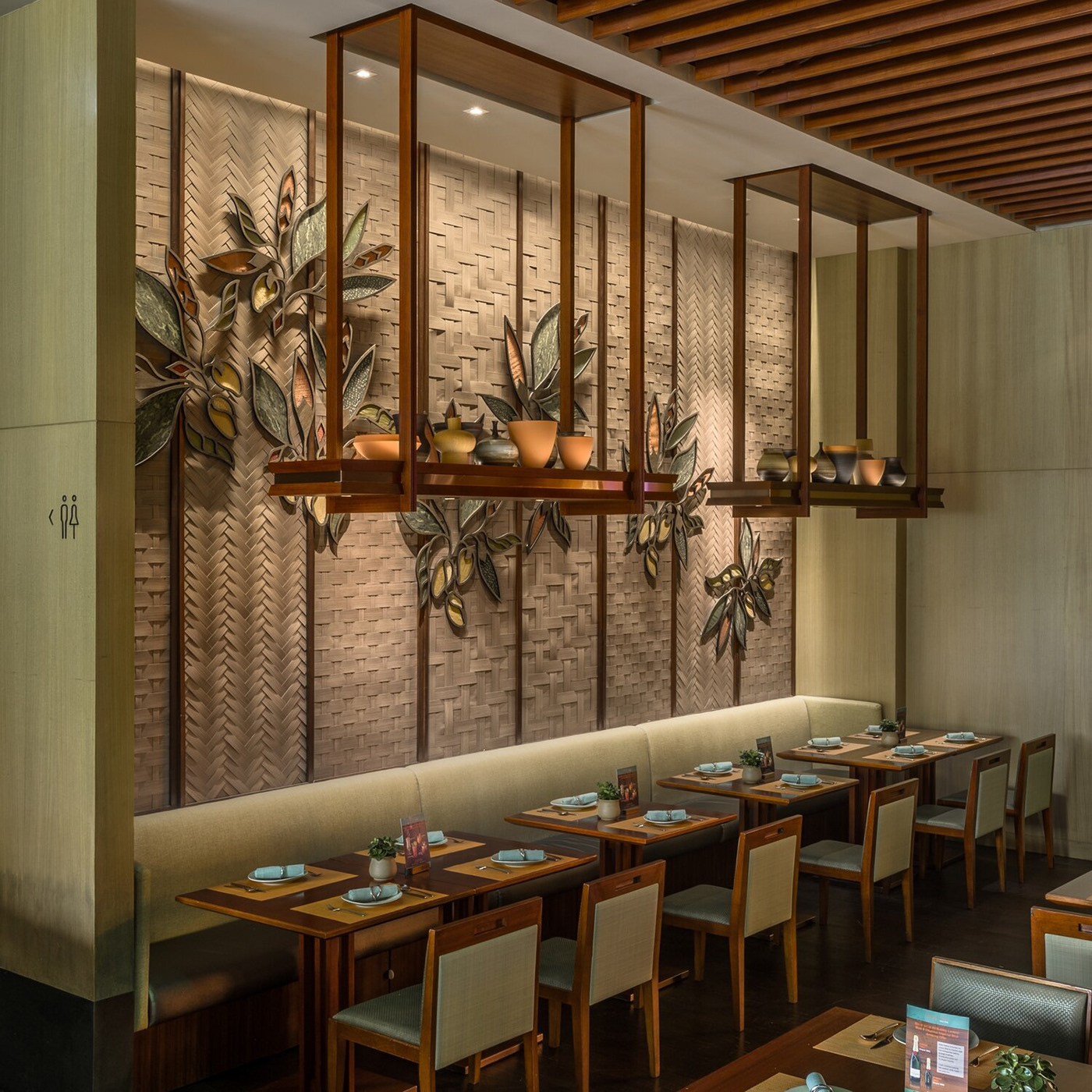 Interior bespoke artwork design for Mango Tree, Elements, Hong Kong