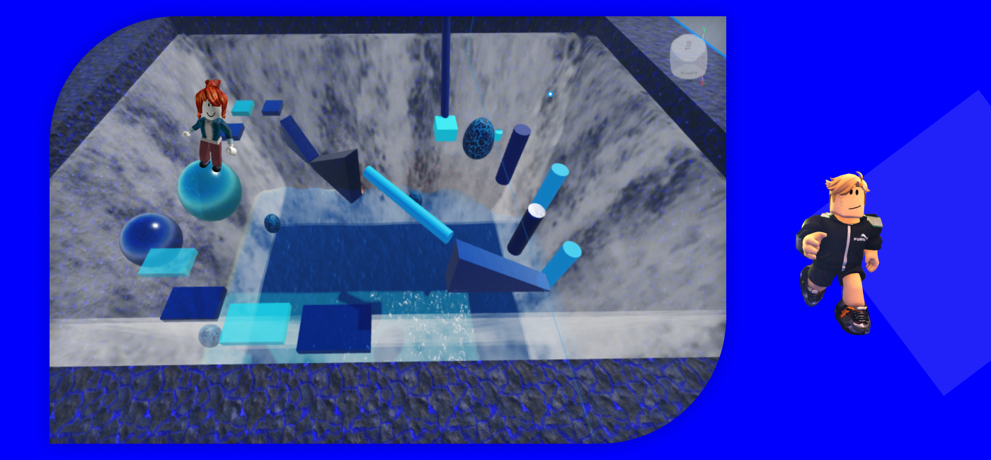 Roblox parkour jump game 3D blocks building