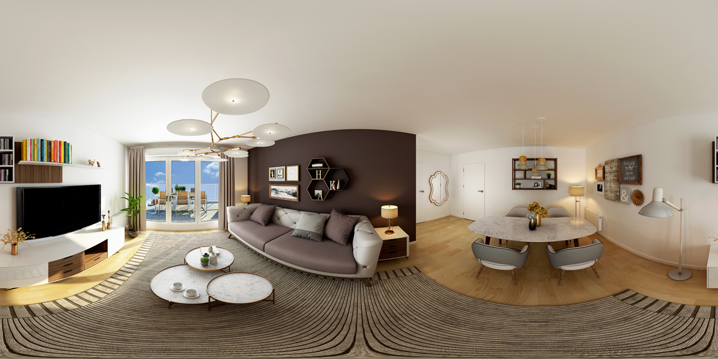 3ds max vray Render visualization architecture interior design  modern 3D