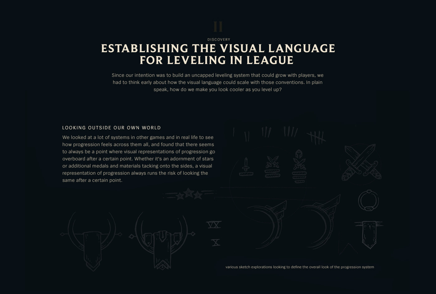 ILLUSTRATION  progression UI league legends branding  concept