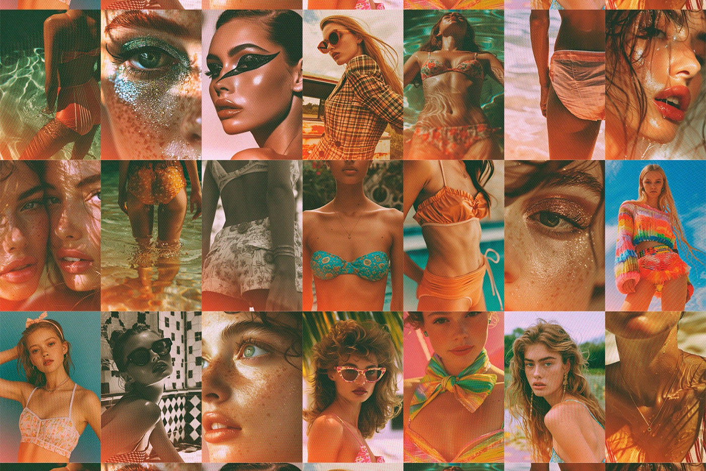 collage collage art vintage Retro poster visual identity Brand Design identity brand marketing  