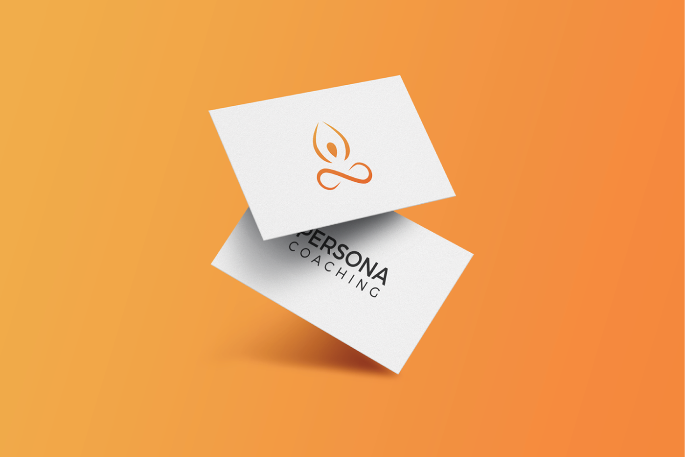 logo coaching redesign brandmark wordmark meditate orange lifestyle