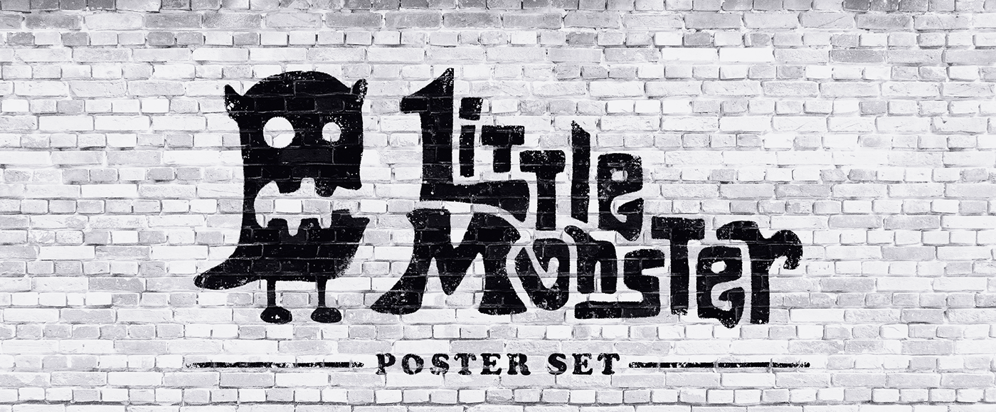 texture paint Render poster ILLUSTRATION  marketing   monster Style creative Space 