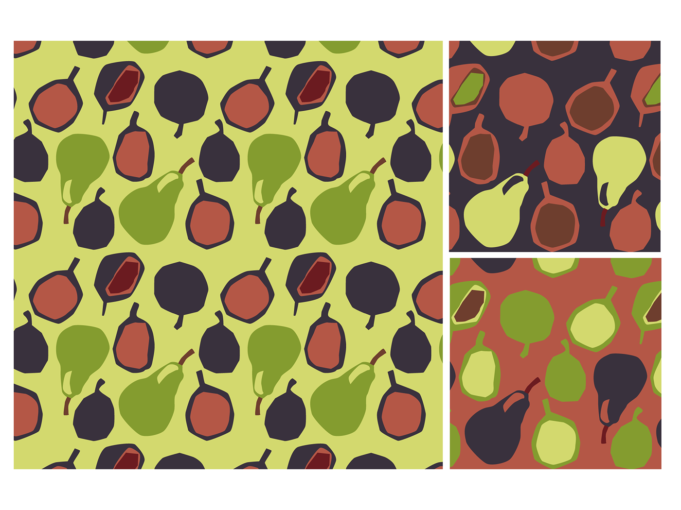 autumn pattern design  repeat patterns surface pattern design conversational prints