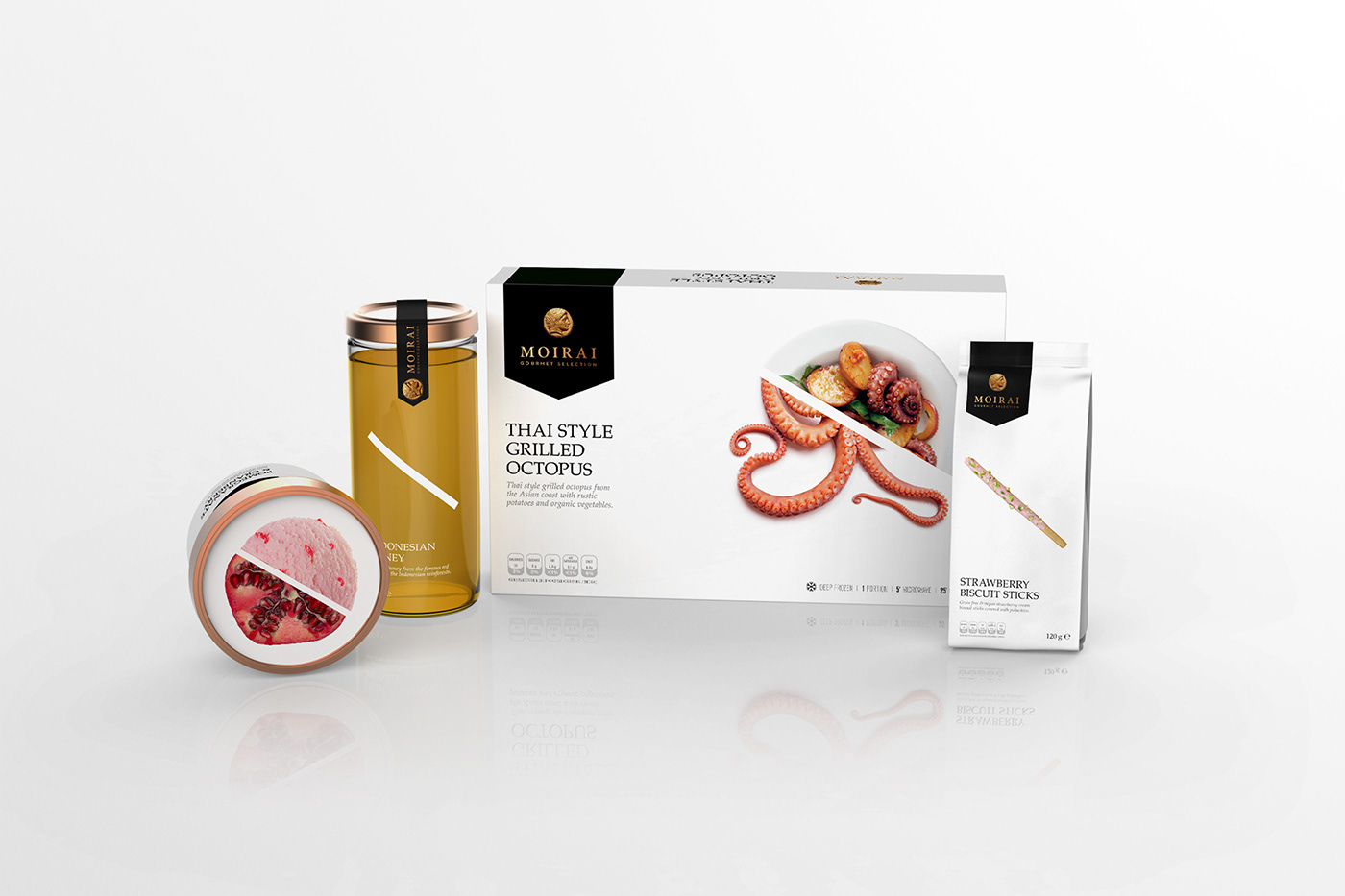 Adobe Portfolio gourmet premium Food  frozen food luxurious Supermarket vnedkova ELISAVA PACK gourmet packaging premium packaigng