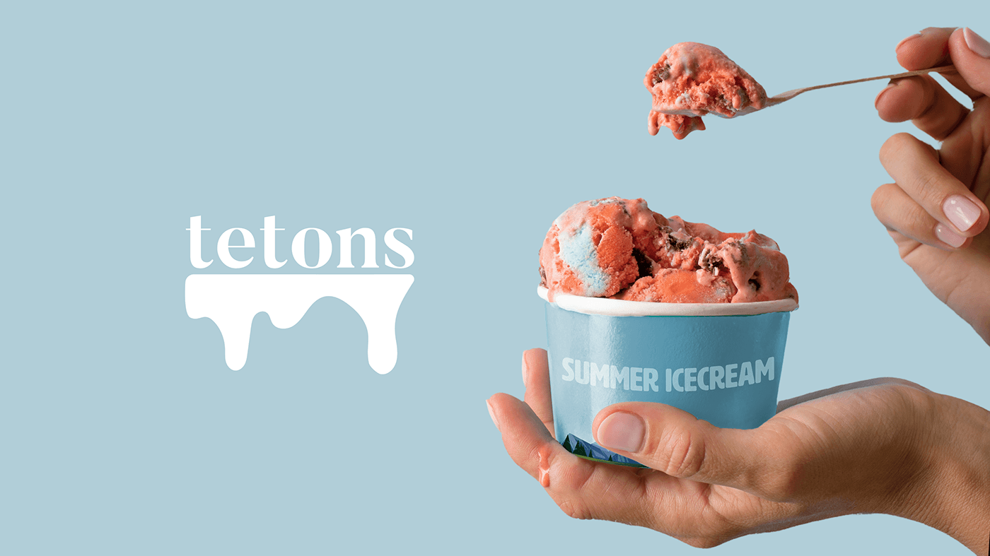 ice cream Wyoming frozen Packaging Graphic Designer grandteton