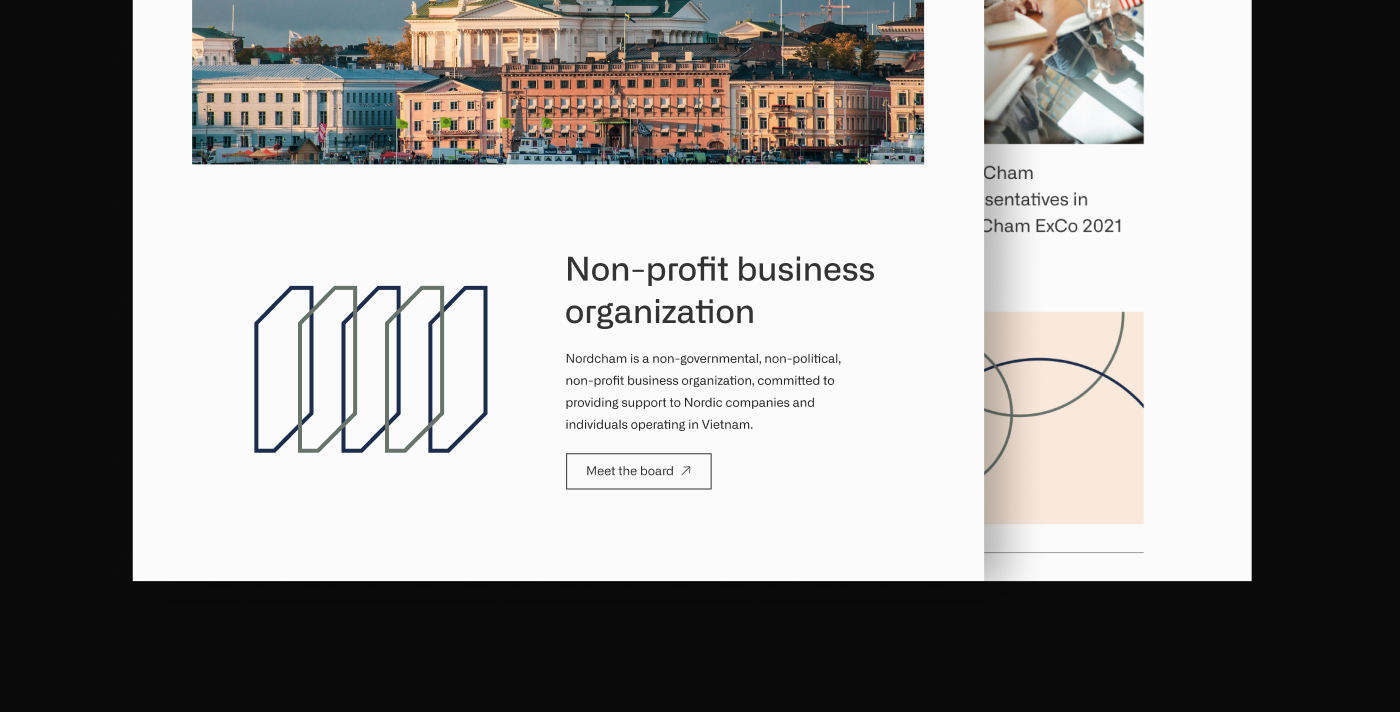 business minimal minimalist modern Nordcham Nordic Design professional UI/UX user interface Website Design