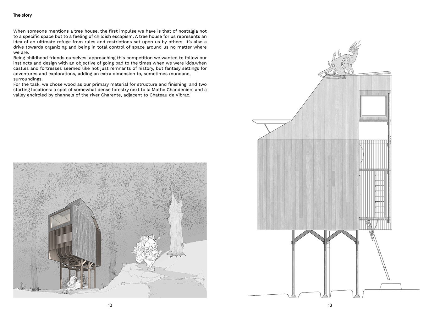 architecture portfolio designer artwork sketch