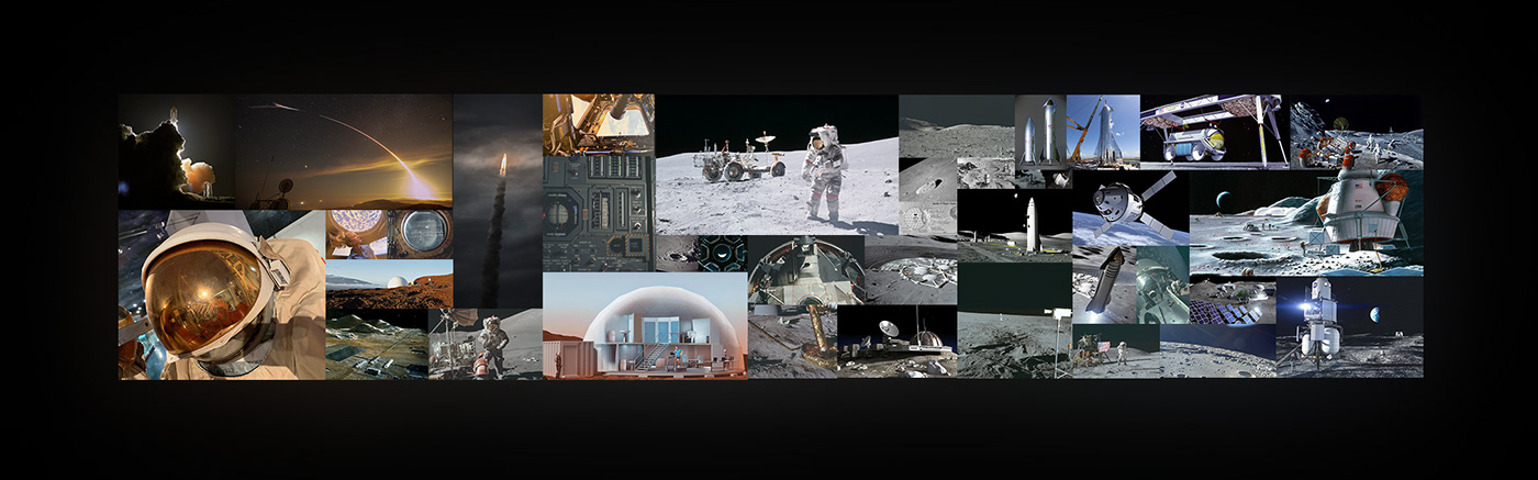 cinema4d houdini moon Moonbase moonexploration moonlanding Moonmission motiondesign Space  spacetravel