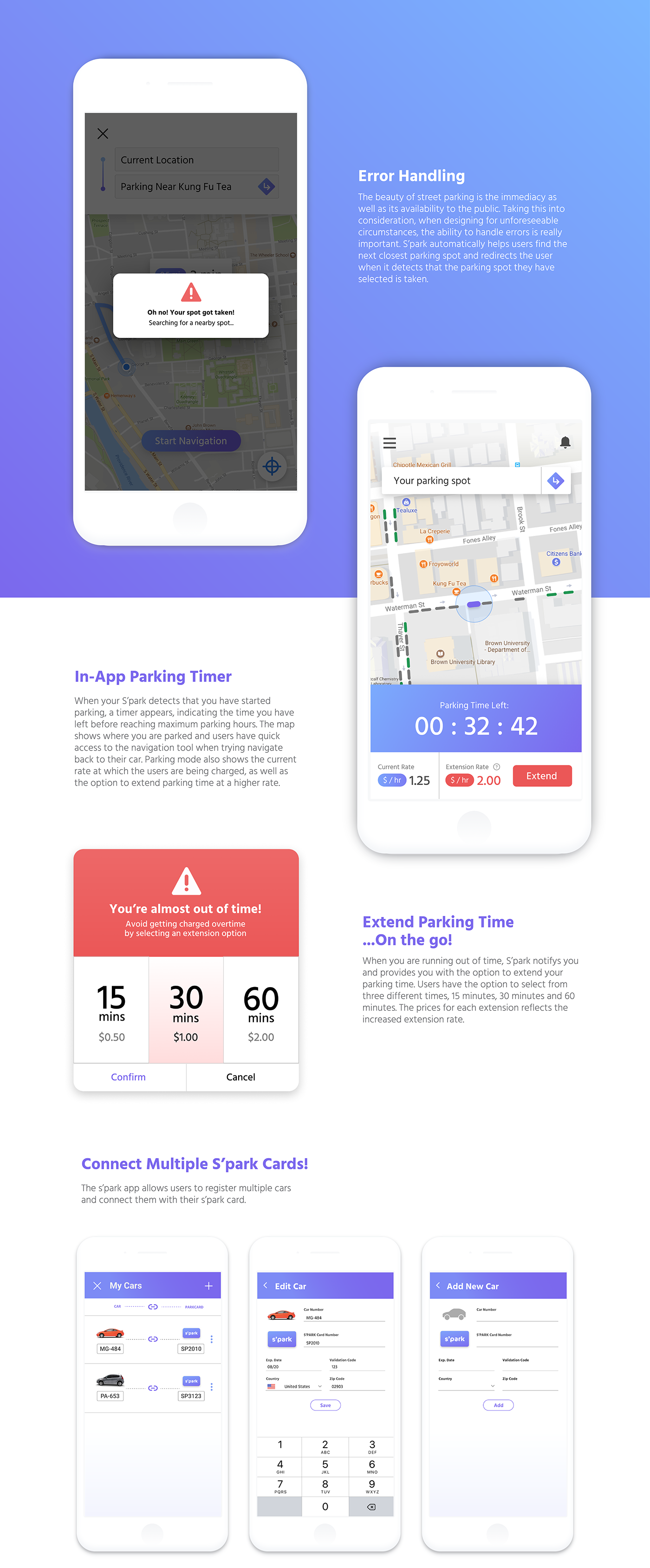 parking interaction smart city Driving map futuristic navigation gps app car
