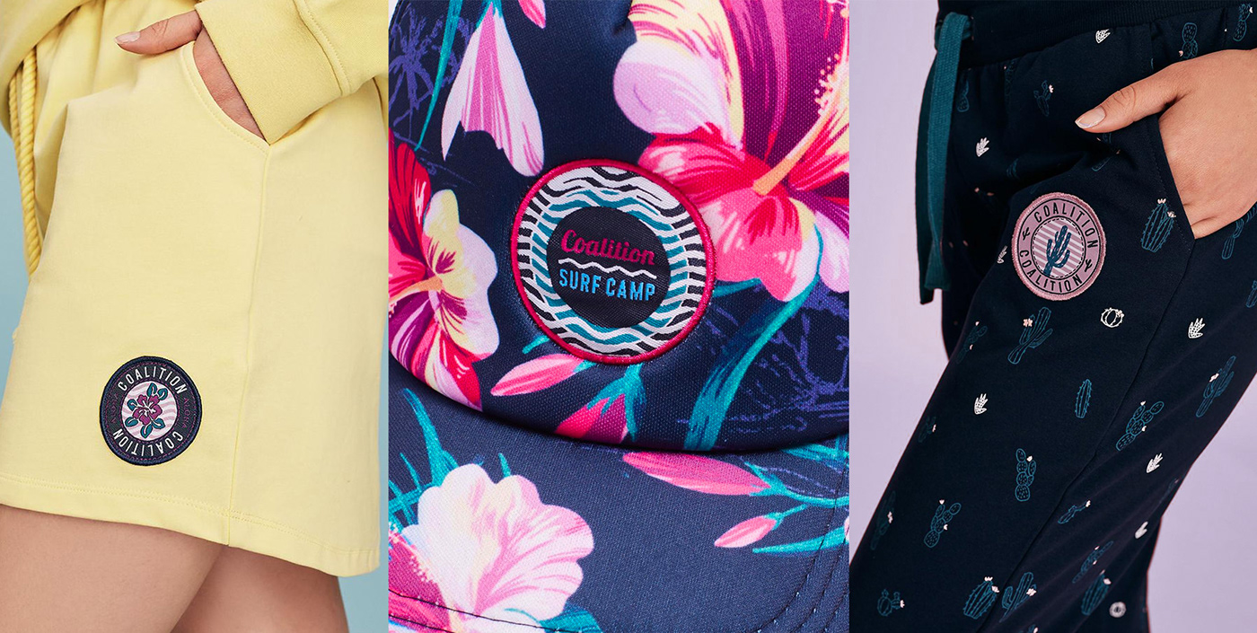 pattern Tropical print textile Fashion  summer Collection hibiscus cactus apparel