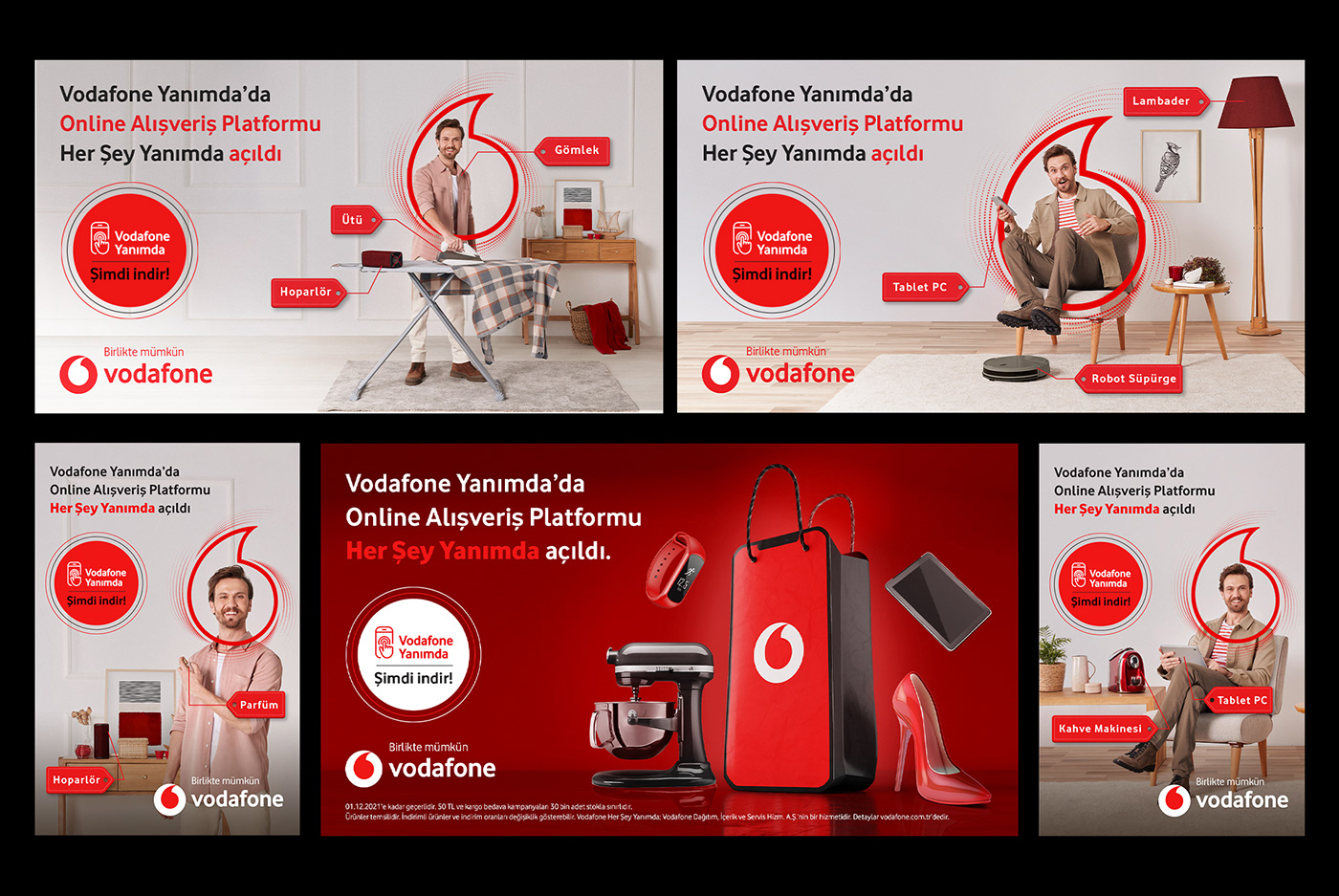 #Advertising #Campaign #herseyyanimda #shopping #Vodafone  arasbulutiynemli ArtDirection CreativeDirection
