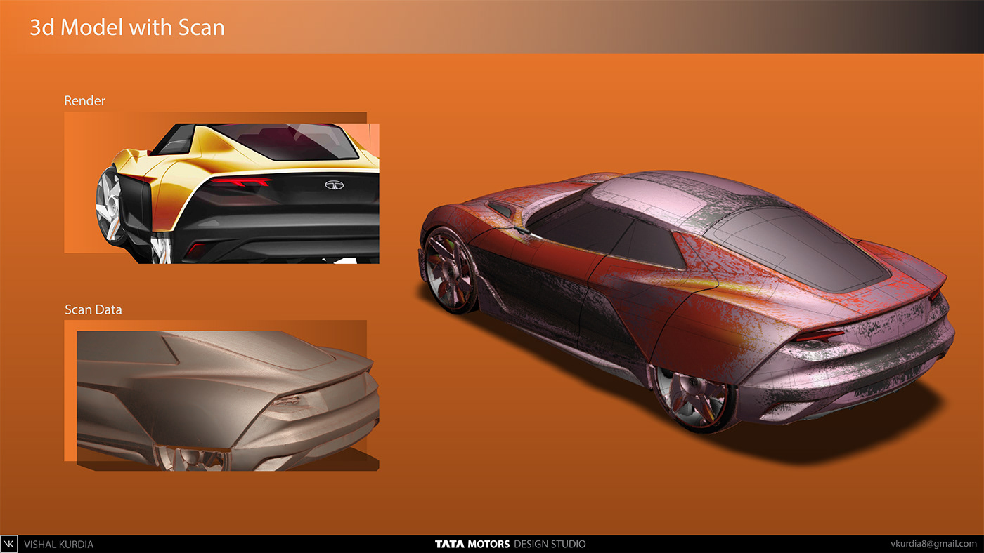 3D Alias automotive   car CGI scandata Sportscar tata motors visualization VRED