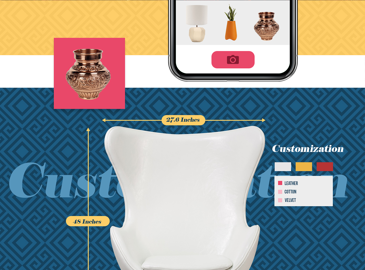 app online Shopping Interior designer furniture clean minimalist e-commerce