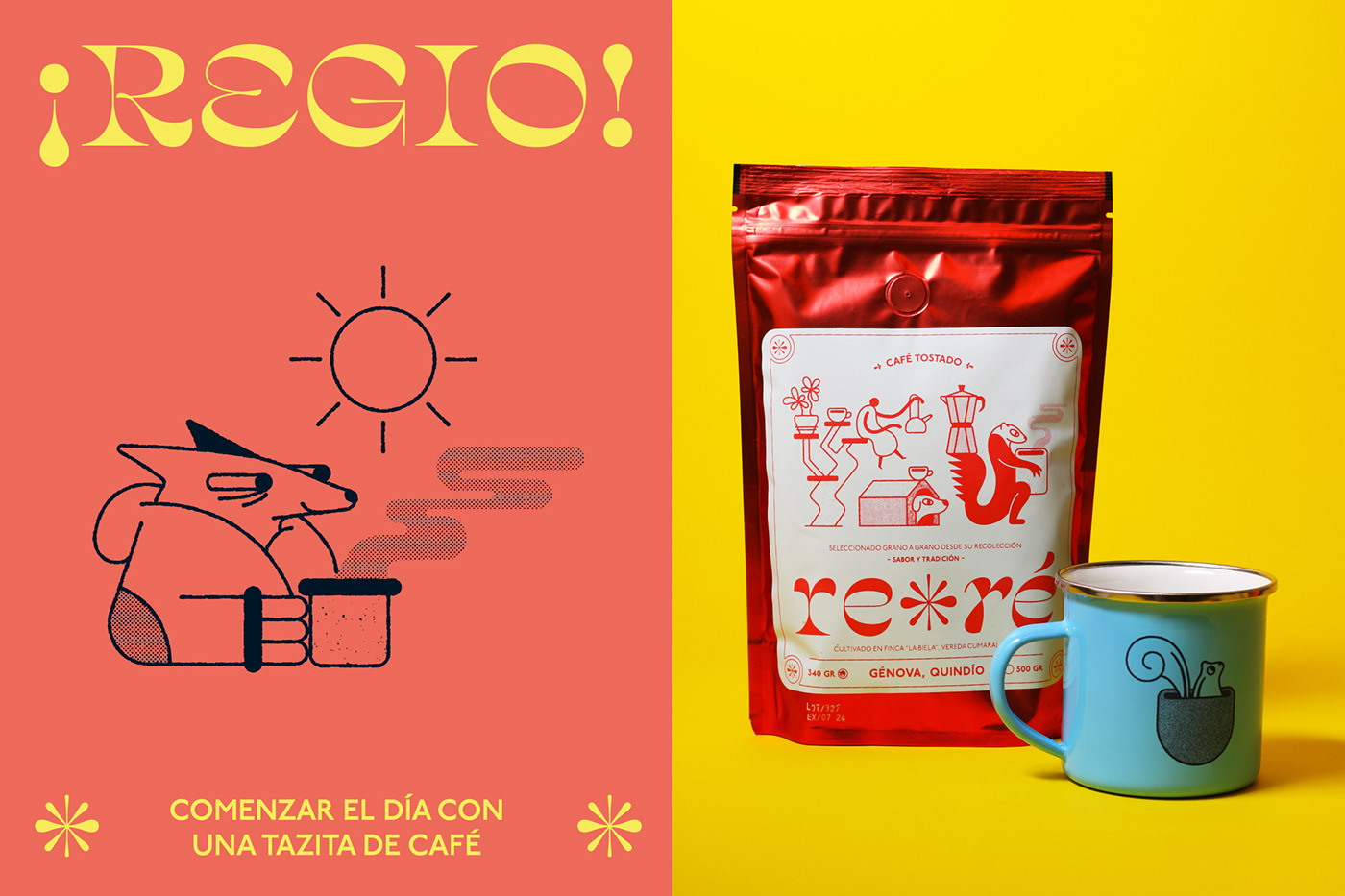 Coffee cafe branding  etiqueta ilustracion ILLUSTRATION  visual identity brand graphic design  Identity Design
