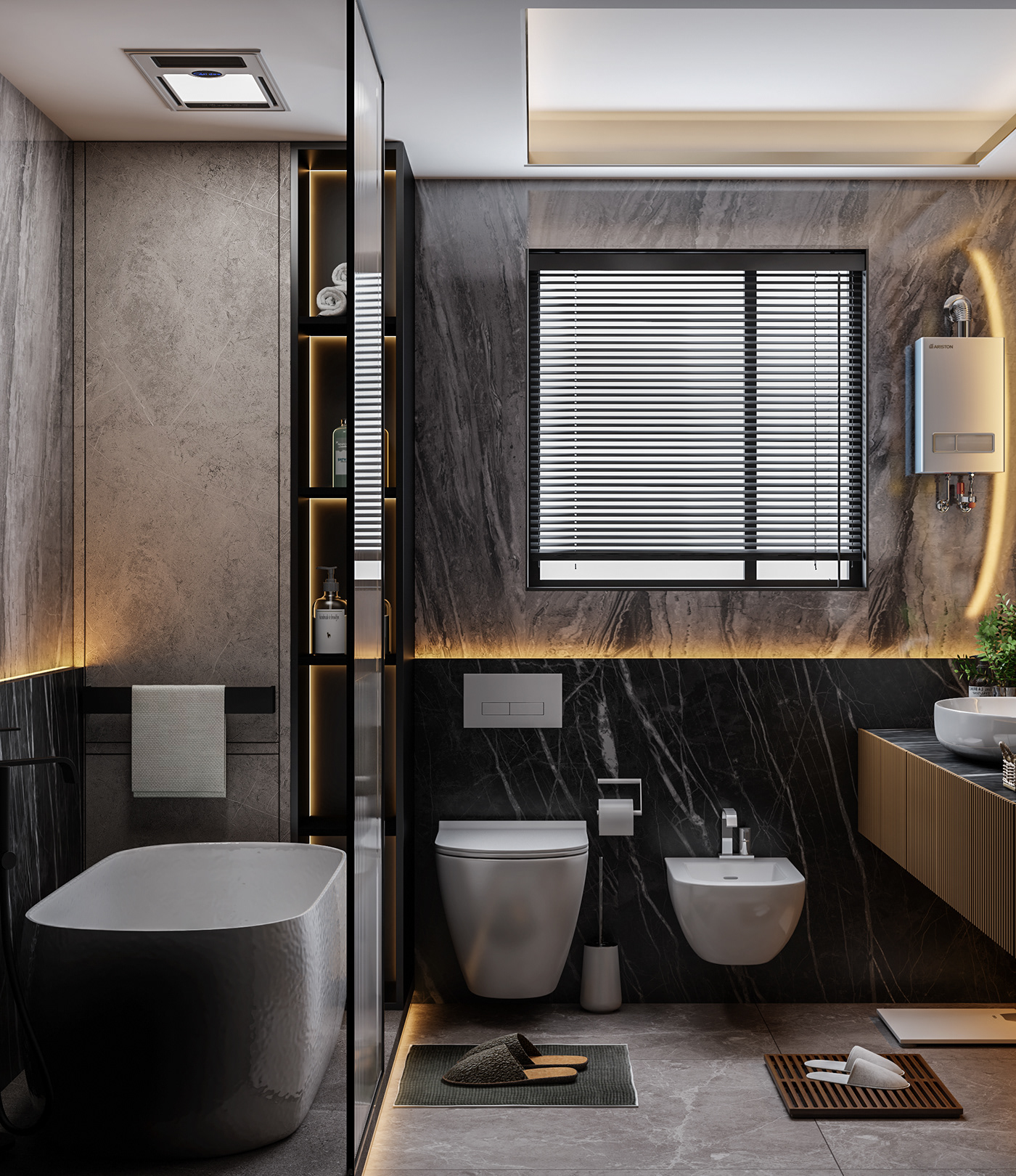 3ds max architecture archviz bathroom CGI Interior interior design  Render visualization vray