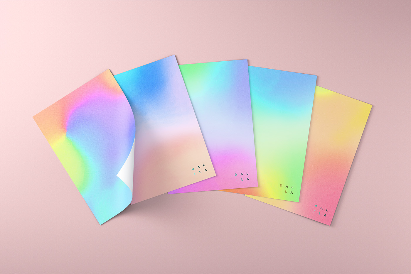 air brushing gradient package colorful brand gif art logo holographic