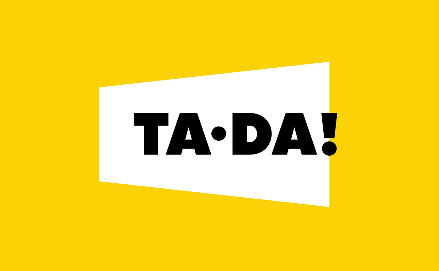 yellow ta-da Supermarket shop Retail market branding  Packaging identity store