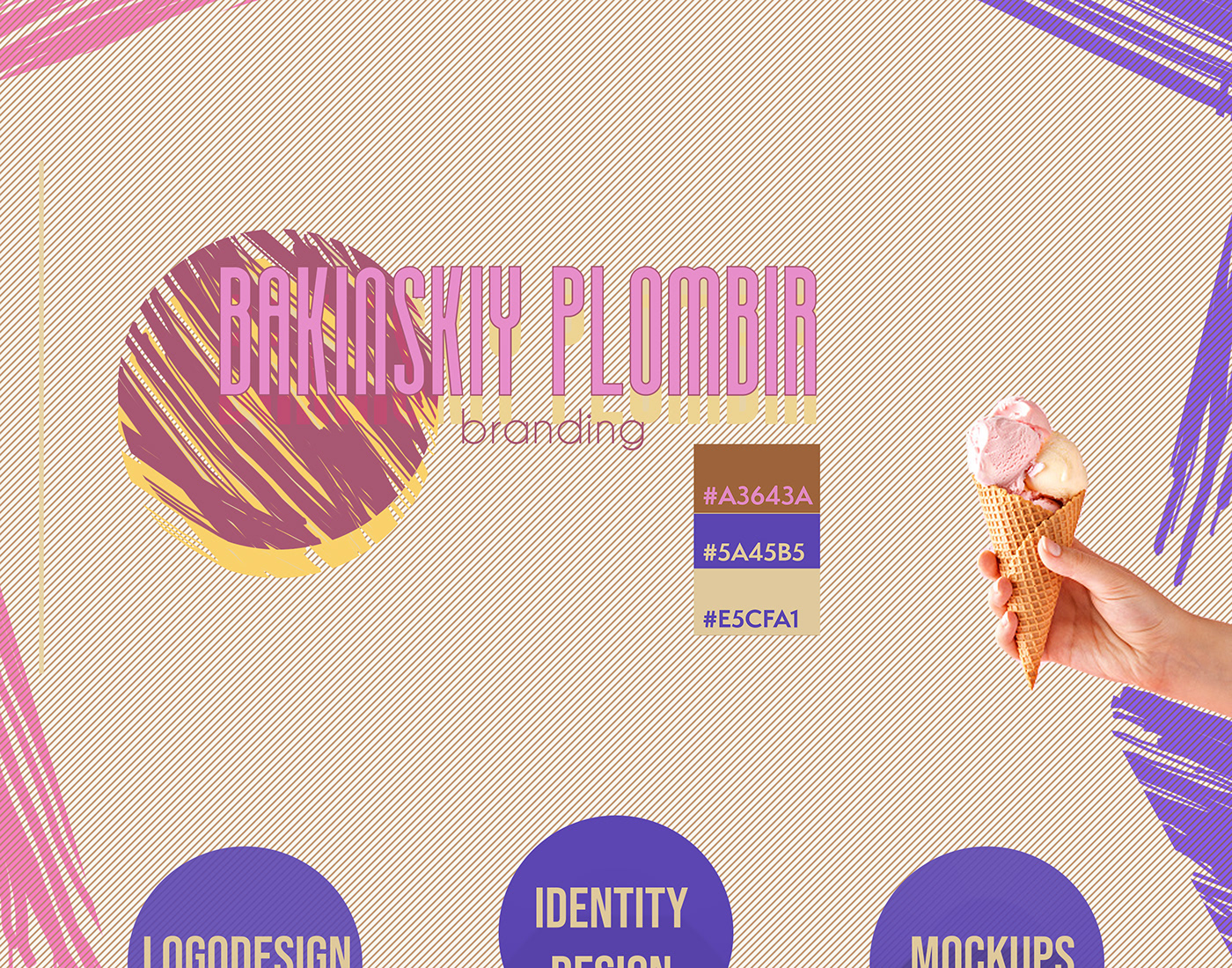 brandidentity branding  design graphicdesign icecream icecreambranding Mockup Shopbranding typography  