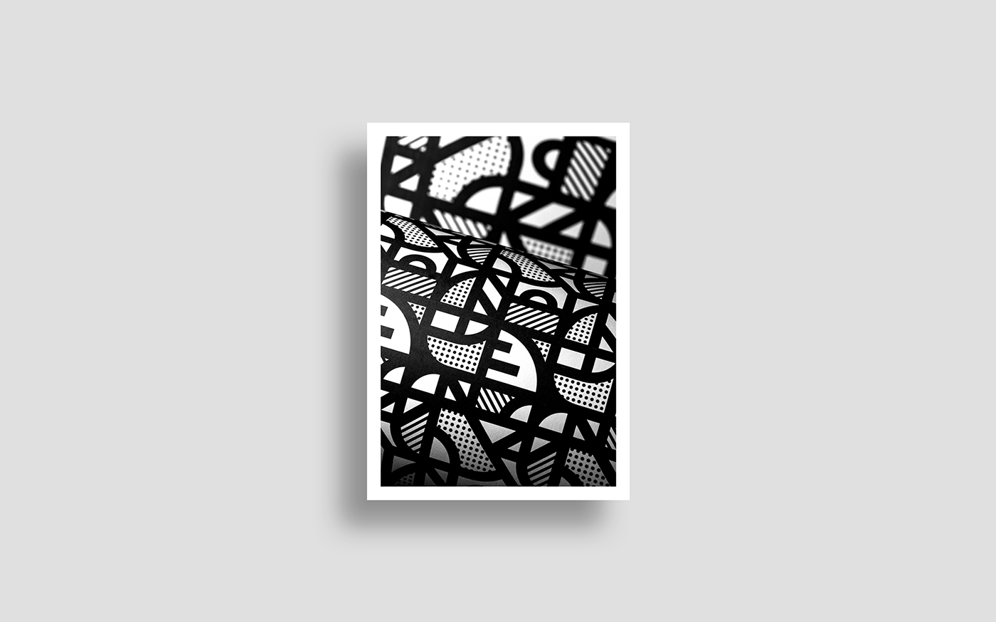 poster graphic design  pattern vector geometry print design visual black and white art