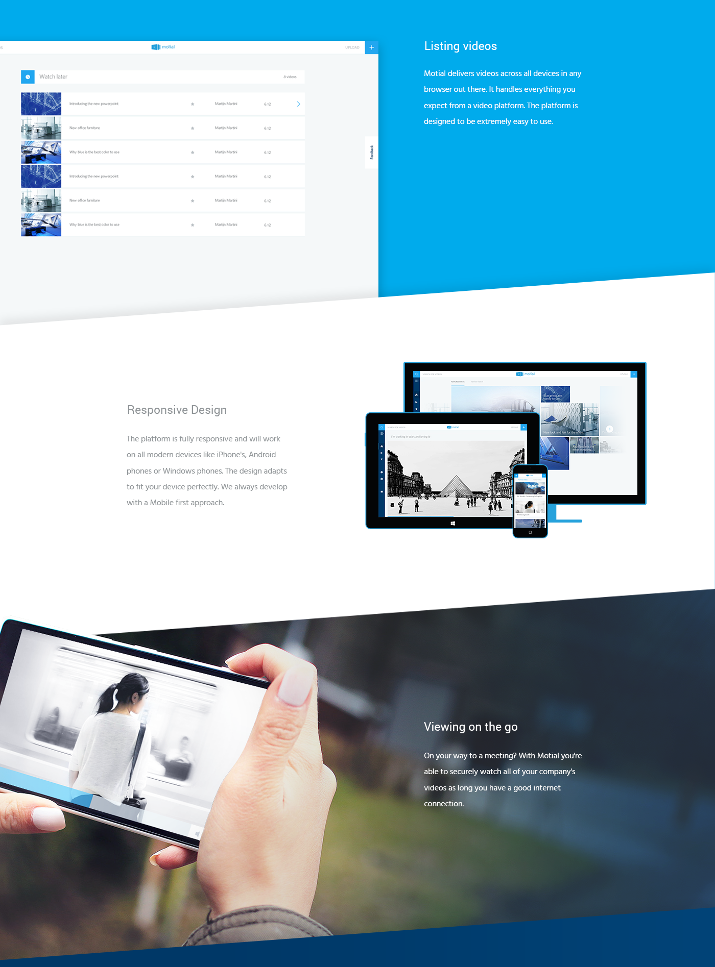 video sharing minimal blue social scalable Responsive internal businesses worldwide Trial vibrant cold fresh inspiration